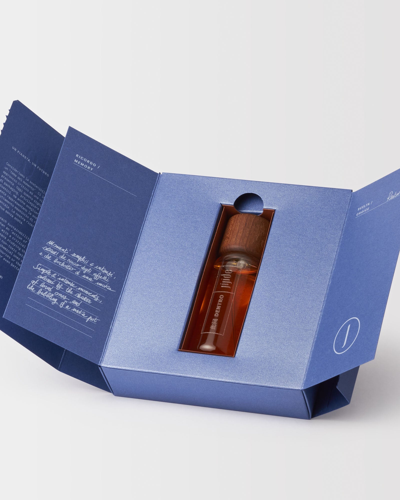 packaging profumo jijide dentro aperto interno
