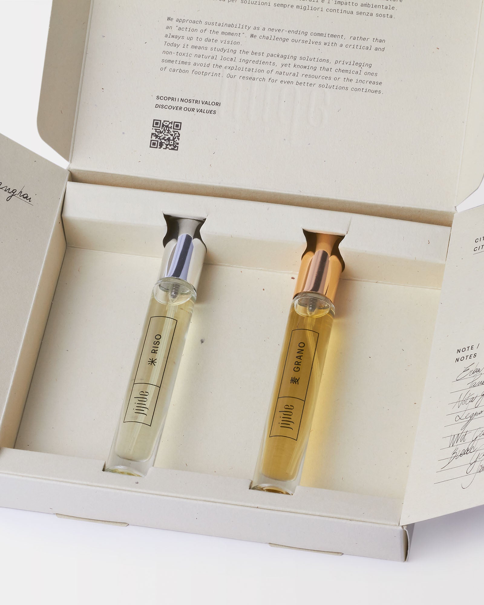 frontale aperto packaging travel grano riso