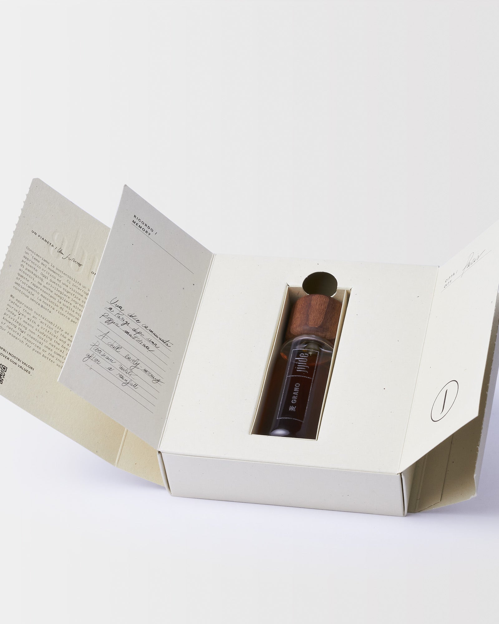 dettaglio packaging aperto grano jijide